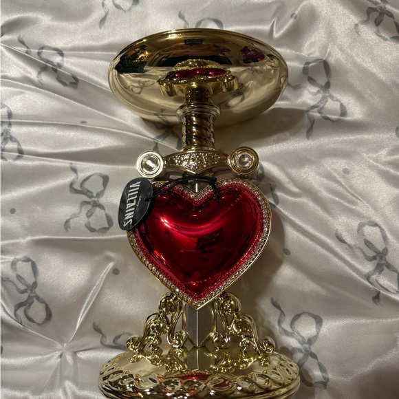 Disney Other - Disney Bath and Body Works Gold Candle Holder with Red Heart Accent